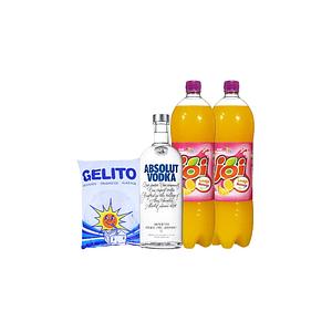 pack absolut+2compal 1l+gelo 2kg — entrega ao domicílio